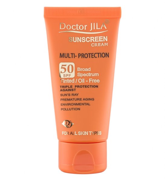 بهترین کرم ضد آفتاب دکتر ژیلا سری Multi Protection مدل Invisible حجم ۵۰ میلی لیتر مناسب پوست خشک و لک دار